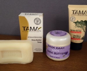 Sheabutter products with brand"TAMA'da!"